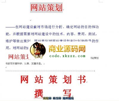 一個經典網站策劃書撰寫方法.rar