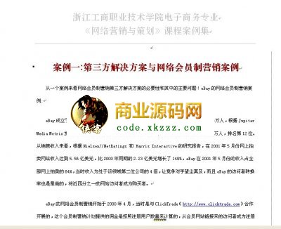 電子商務網站(網絡營銷與策劃)方案.rar
