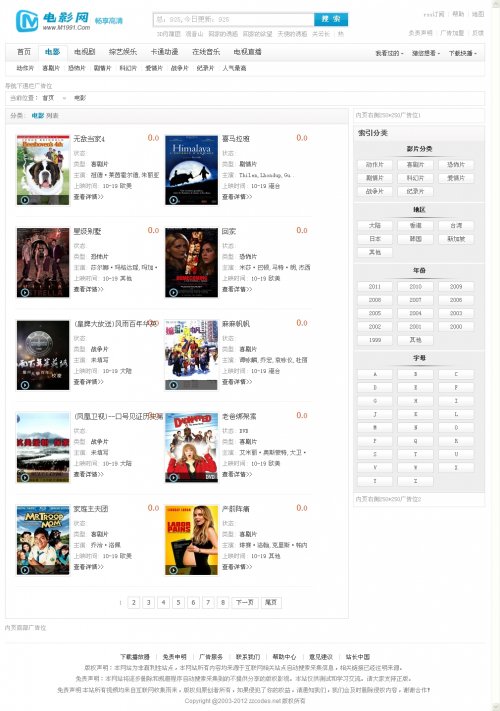 仿迅雷看看電影網(wǎng)整站源碼(Maxcms4.0,帶數(shù)據(jù)+2012采集插件)