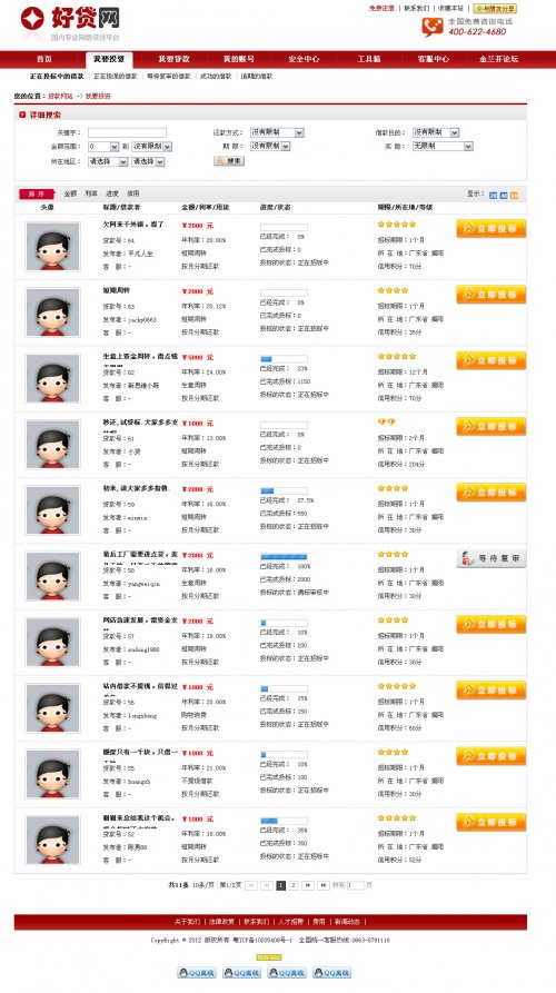 貸款網站源碼 借貸網站源碼 p2p借貸網 金融站源碼 信貸升級版