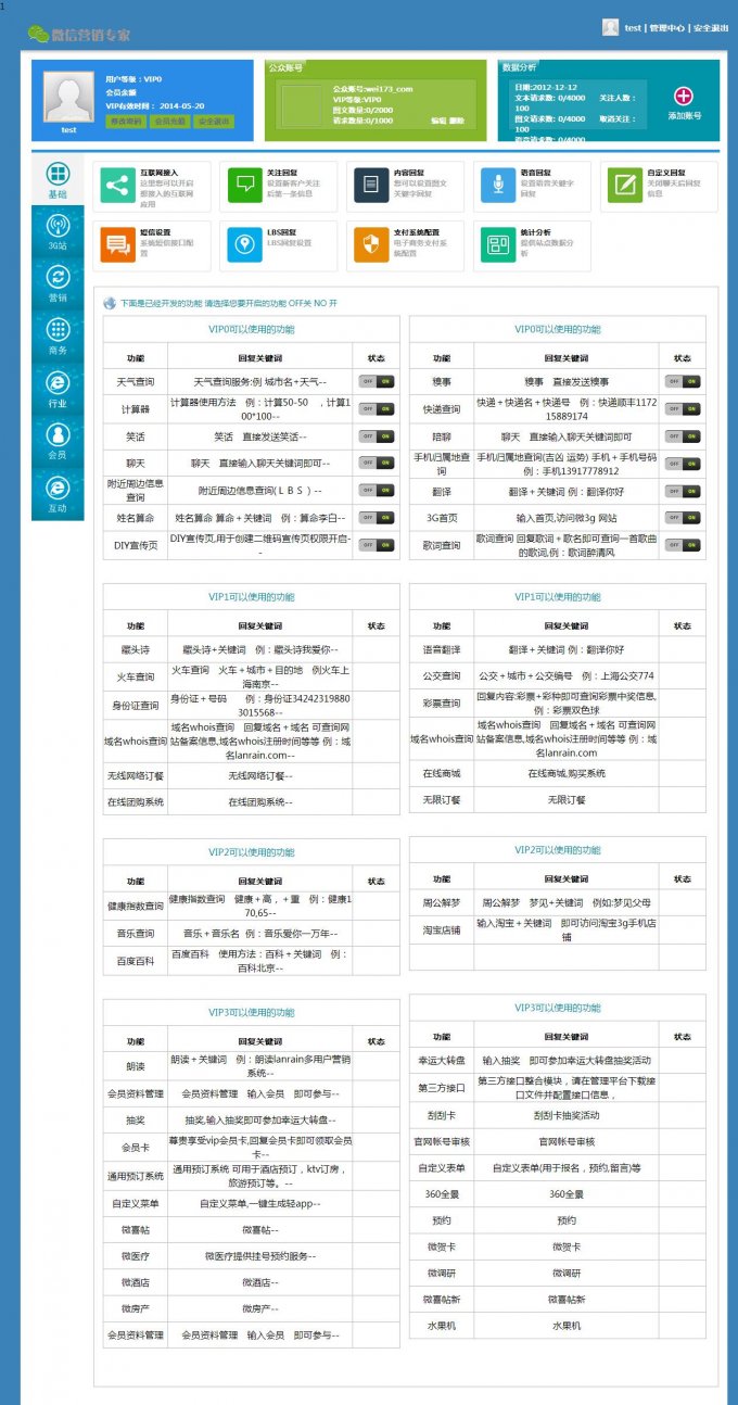 多用戶微信公共平臺程序最新版 微官網模板增至99套+微預約等功能