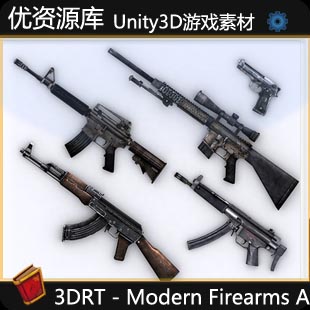 unity3dΑģͰ 3DRT - Modern Firearms Animated е֘0