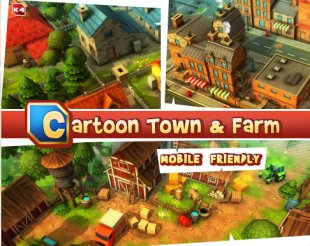 unity3d ͨΑģͰ Cartoon Town and Farm r(nng)нֵ0