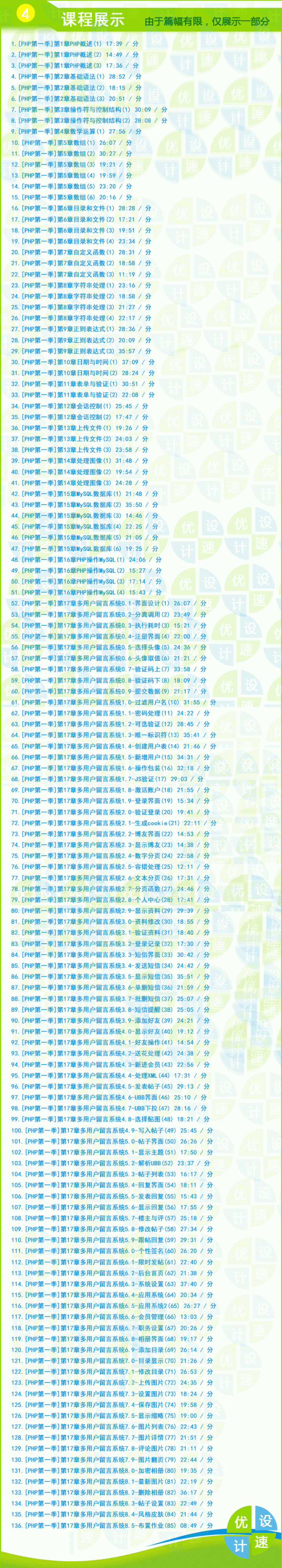 最新php視頻教程|李炎恢php第一季|php從入門到精通