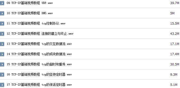 TCP/IP協議視頻教程 TCP/IP零基礎入門到精通視頻教程