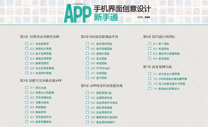 APP手機界面創意設計 新手通視頻教程 UI素材教程APP界面設計