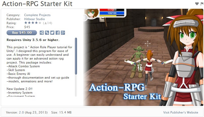 unity3dԴa ɫΑA Action-RPG Starter Kitͨ