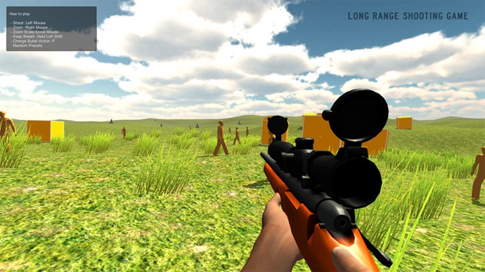 unity3d游戲源碼 高級(jí)狙擊手射擊源碼 Advance Sniper Starter Ki