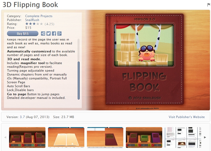 unity3d游戲源碼 逼真翻頁效果 3D Flipping Book v3.4