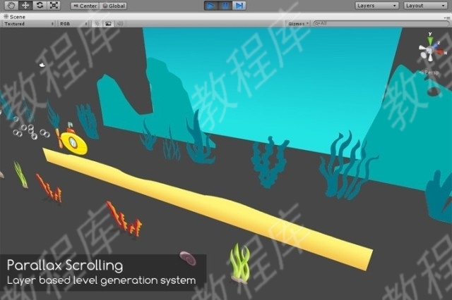 Unity游戲源碼 2D橫版infinite Runner Toolkit 項目資源包