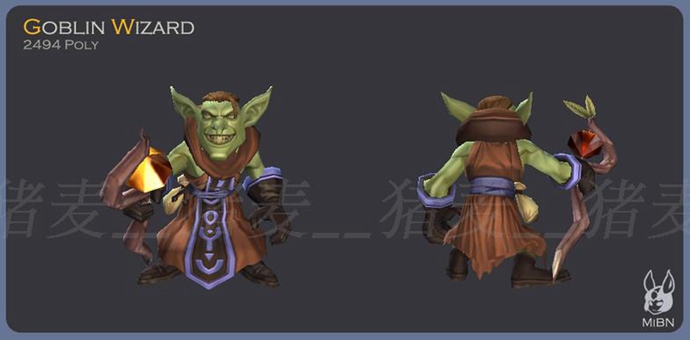 unity3d游戲人物模型 精靈族怪物帶動作 Monster BaseTeam v1.2