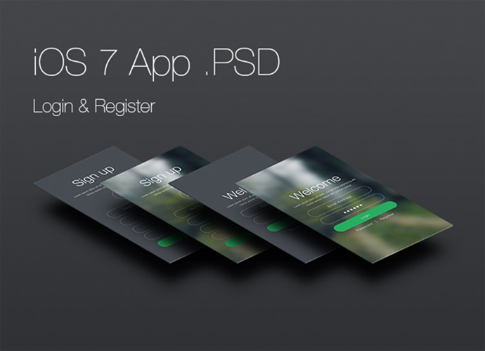 APP界面設計素材 扁平風手機UI\\APP\\WEB\\界面\\IOS7圖標PSD模板