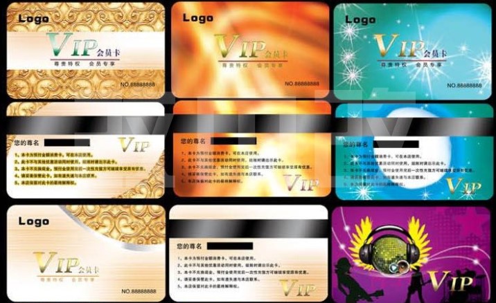 VIP模板大全 名片貴賓卡模板 PVC會員卡模版 設計素材 教程字體卡