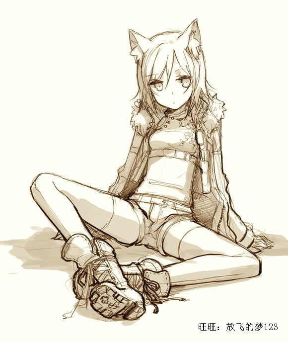繪畫臨摹素材 人物線稿手稿素描線條稿插畫圖集 彩色漫畫效果圖