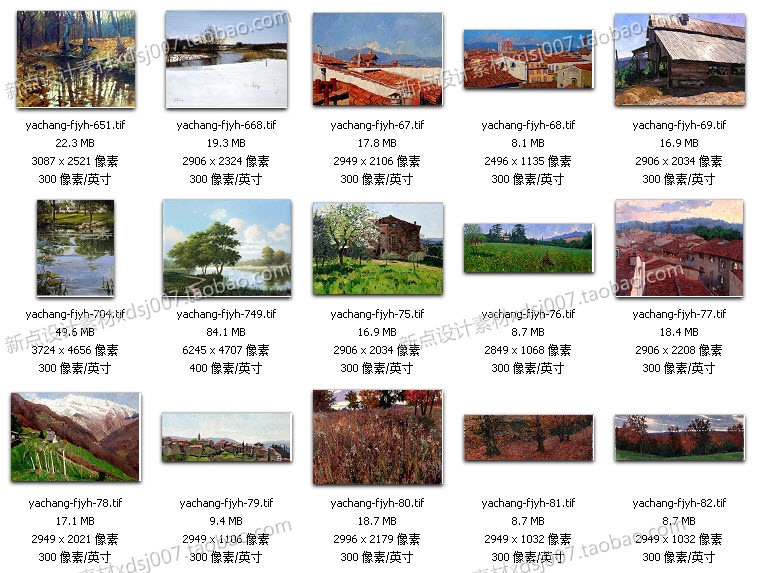 近現代油畫風景高清油畫圖片臨摹噴繪大圖裝飾畫無框畫素材圖庫