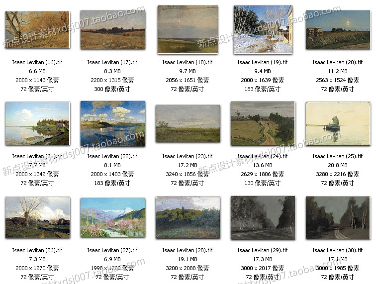 列維坦高清油畫圖片素材風(fēng)景臨摹噴繪大圖裝飾畫無框畫素材圖庫