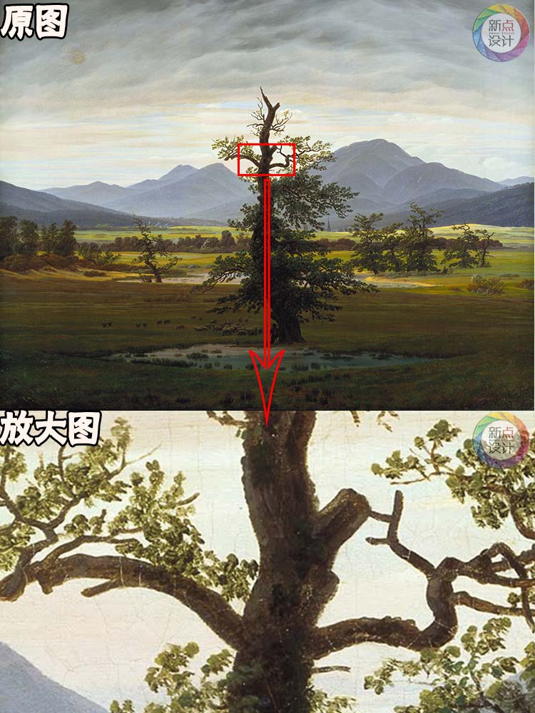 卡斯帕大衛(wèi)弗里德里希高清油畫圖片臨摹噴繪風景裝飾畫無框畫素材