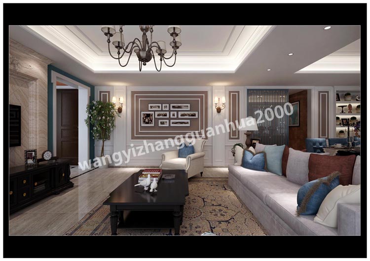 2015最新歐式簡歐風格整套家裝3d模型 客廳餐廳臥室3dmax模型打包