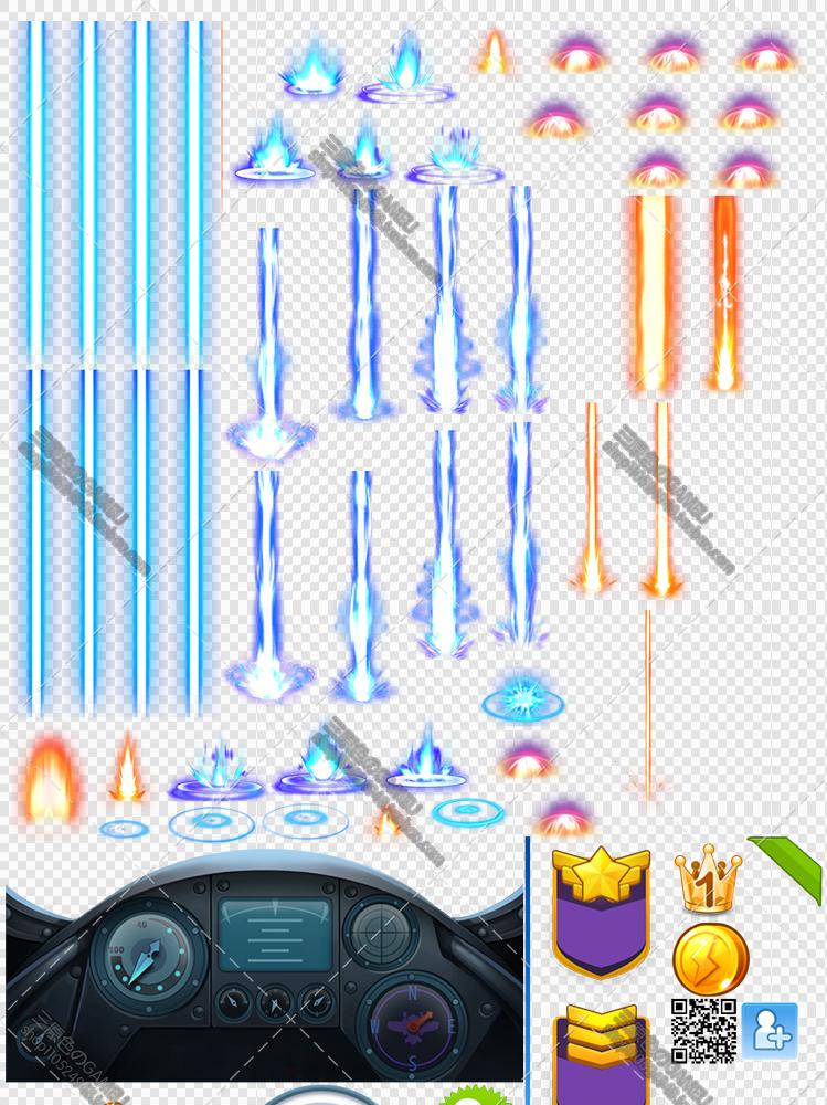 全民飛機大戰手游全套UI素材 圖標ICON特效PNG