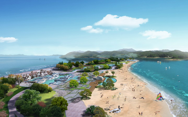 最新水晶石后期素材PSD分層園林景觀后期配景建筑效果圖