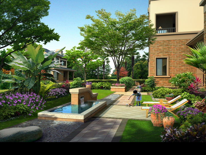 最新水晶石后期素材PSD分層園林景觀后期配景建筑效果圖