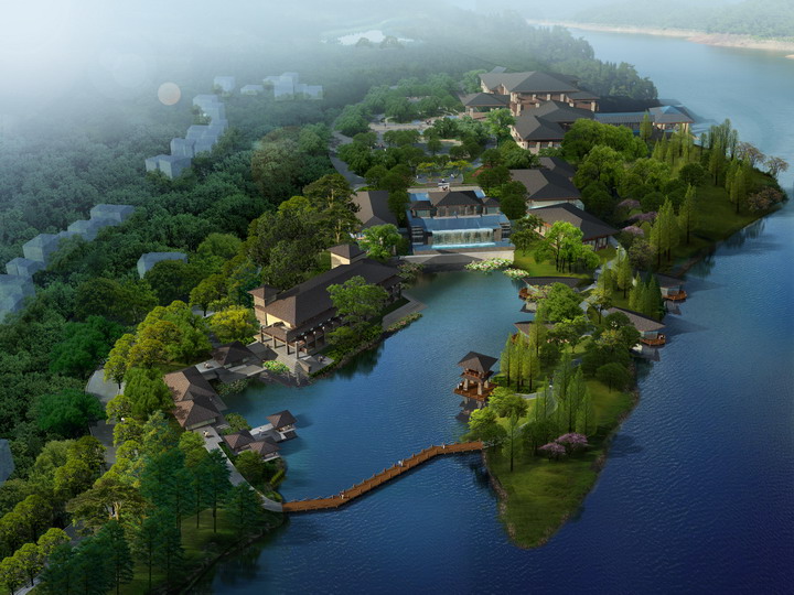 最新水晶石后期素材PSD分層園林景觀后期配景建筑效果圖