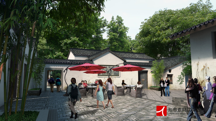 最新園林景觀PS效果圖PSD后期素材/公園/廣場/建筑/配景