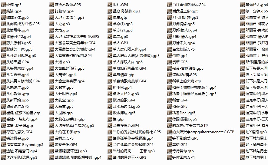 吉他譜吉他自學教材 電吉他 指彈 民謠教程 吉他三月通 教學視頻
