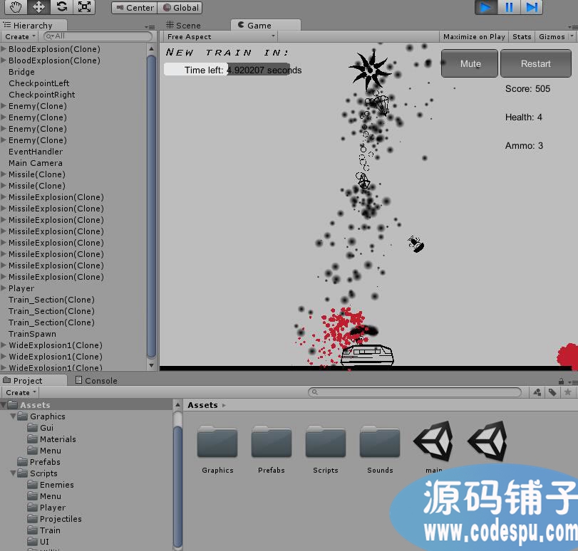 unity游戲源碼 導彈射擊游戲源碼Subway Gun