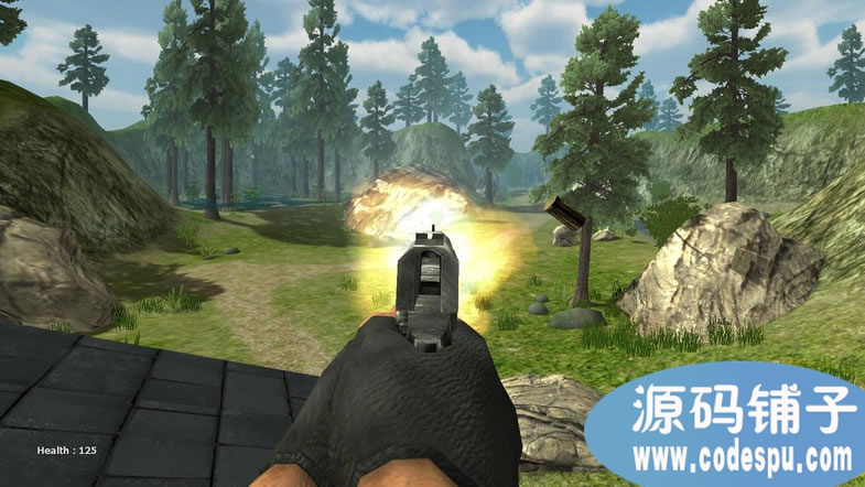 unity 3D FPS游戲開發項目資源包 3d槍戰游戲源碼