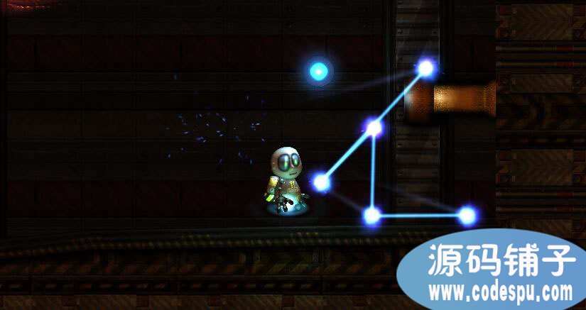 unity橫版機器人解謎冒險游戲源碼 鍵盤操作的游戲