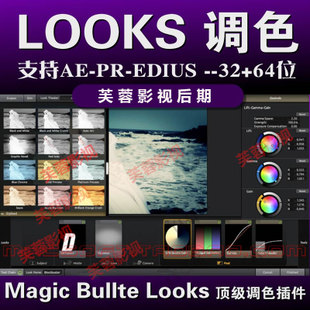 MV調色效果AE PR EDIUS 6 7 調色插件Looks MOJO磨皮潤膚預設教程0