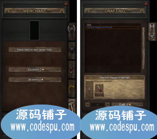 unity游戲角色裝備背包倉庫源碼 c#腳本