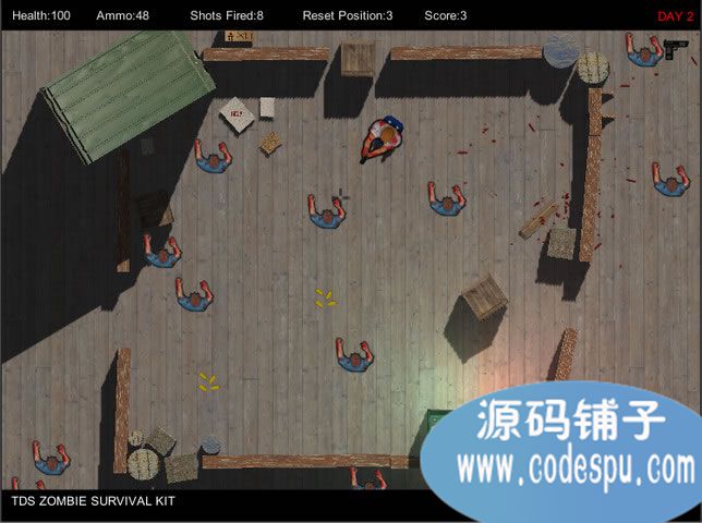 unity游戲源碼 射殺喪尸生存游戲源碼 1.2