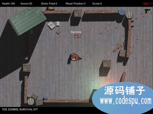 unity游戲源碼 射殺喪尸生存游戲源碼 1.2