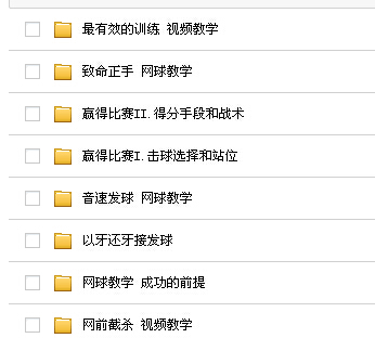 網(wǎng)球教程 輕松學(xué)打網(wǎng)球 體育網(wǎng)球?qū)W習(xí) 網(wǎng)球教學(xué)視頻教程 15G教程