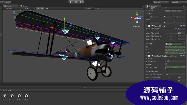 unity3d模擬飛機飛行源碼Flight Simulation Engine