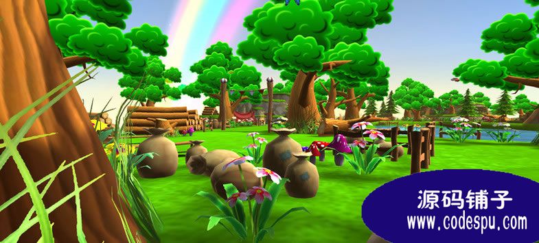 unity3D卡通場(chǎng)景 支持pc、mac和手機(jī)平臺(tái)