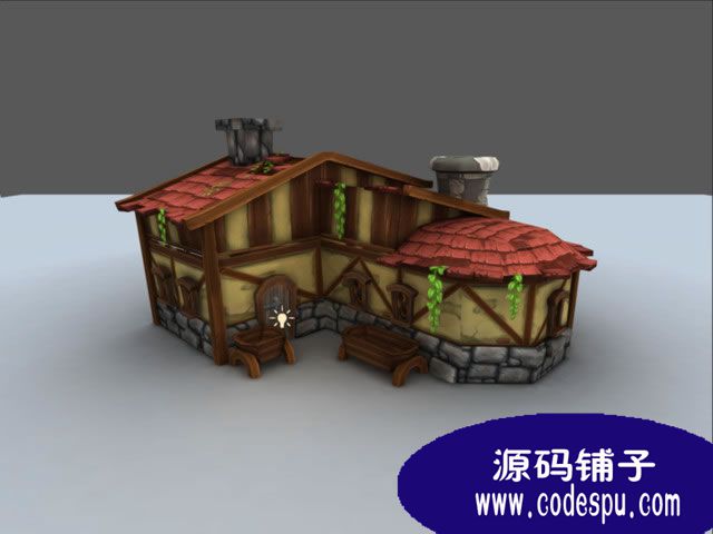Unity3D中世紀卡通村莊場景Medieval Village c#+js腳本