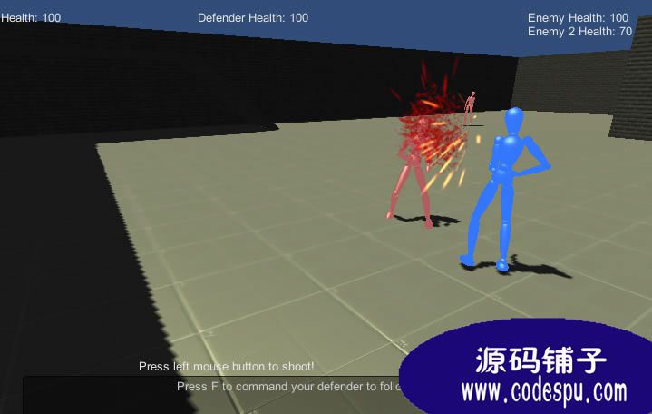 unity3D 人物角色AI智能腳本源碼 NPC格斗源碼(超強大)