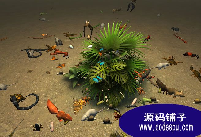 unity3d各種小動(dòng)物與昆蟲(chóng)動(dòng)畫模型與源碼 帶js動(dòng)畫腳本