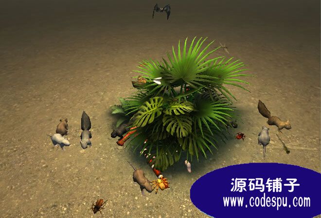unity3d各種小動(dòng)物與昆蟲(chóng)動(dòng)畫模型與源碼 帶js動(dòng)畫腳本