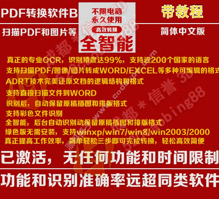 pdf雙轉換 word 7種功能