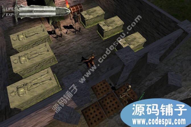 unity3D暗黑風(fēng)格RPG游戲源碼 3D的人物 固定45度視角