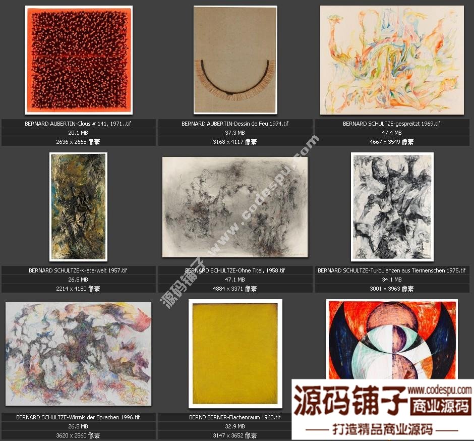 獨(dú)家素材 歐美頂尖藝術(shù)抽象繪畫最全高清圖集 微噴 裝飾畫專用