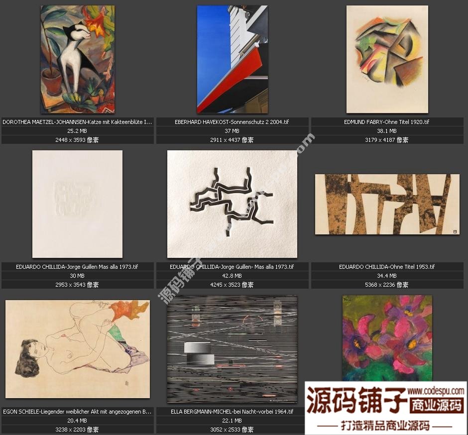 獨(dú)家素材 歐美頂尖藝術(shù)抽象繪畫最全高清圖集 微噴 裝飾畫專用
