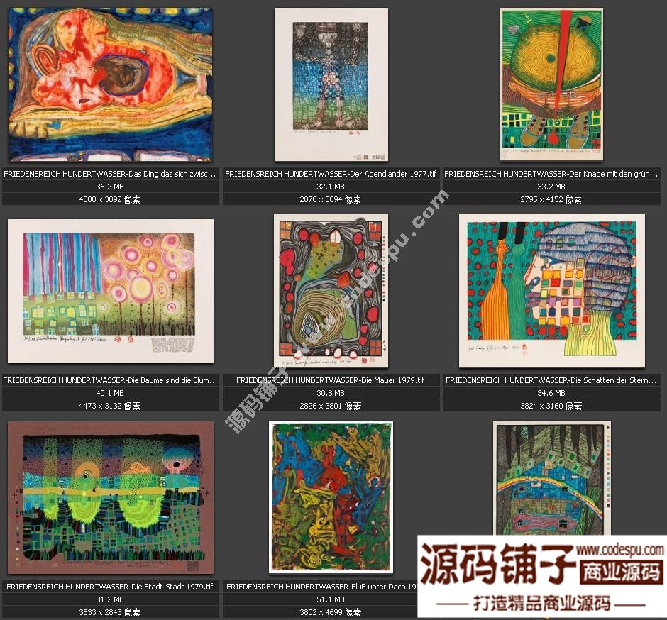 獨(dú)家素材 歐美頂尖藝術(shù)抽象繪畫最全高清圖集 微噴 裝飾畫專用