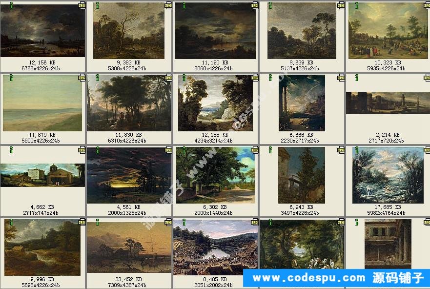 古典油畫風(fēng)景 高清圖片 設(shè)計素材/繪畫臨摹/美術(shù)參考圖庫