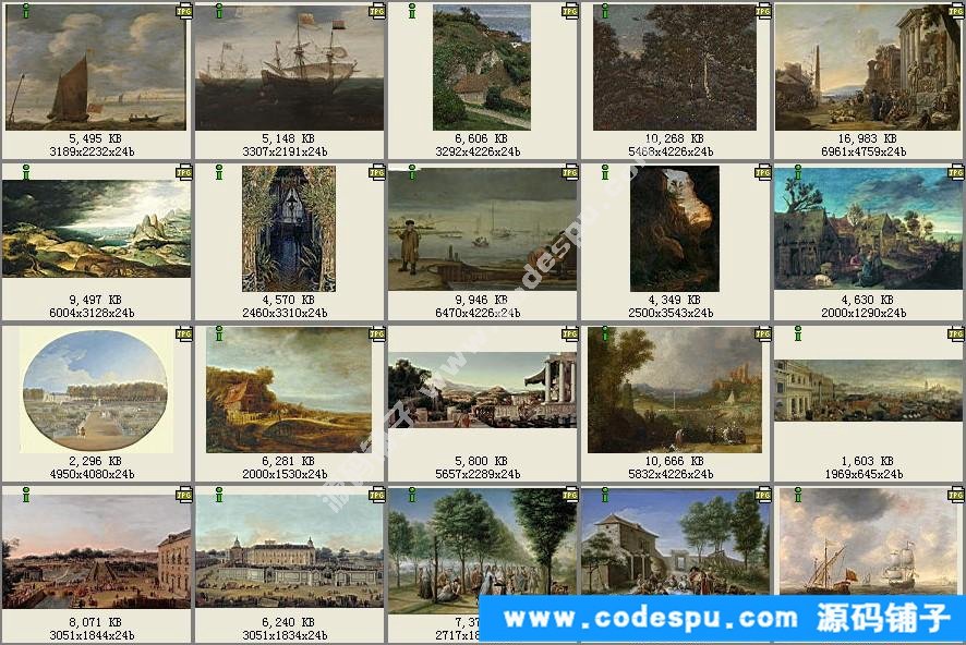 古典油畫風(fēng)景 高清圖片 設(shè)計素材/繪畫臨摹/美術(shù)參考圖庫
