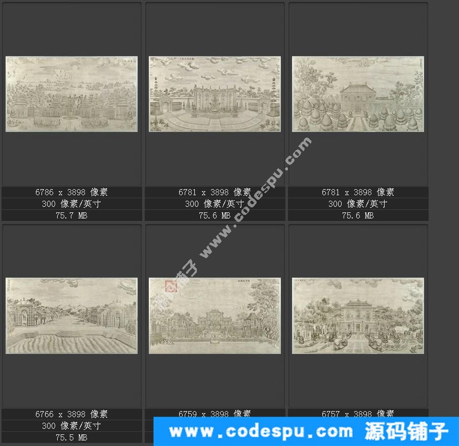 國畫高清電子版數(shù)據(jù)庫歷代名家作品輯郎世寧國畫高清作品集
